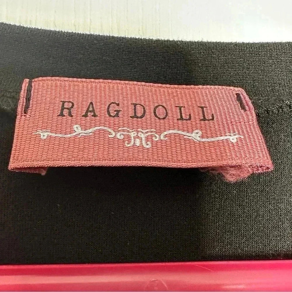 Ragdoll Maternity Shirt  Front Pocket / Black Size Medium - Picture 5 of 16